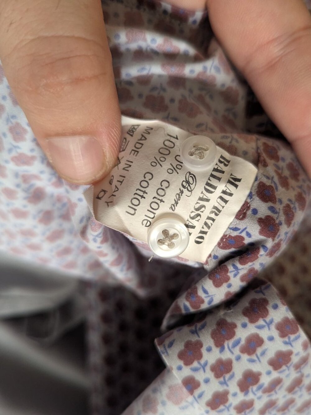 MAURIZIO BALDASSARI - Flower printed shirt - Sz XL - Picture 7 of 7